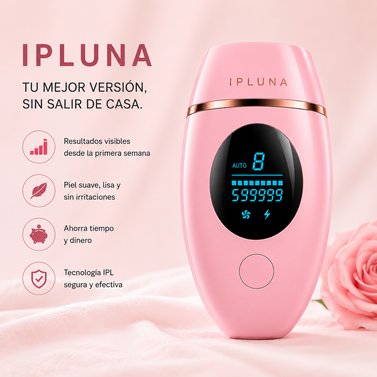 Ipluna Pro IPL — Depilación Láser Permanente en Casa